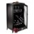Winsome Bordeaux Modular Wine Cabinet X-Panel Dark Wood Finish (92442) Perspective: back