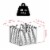 Winsome  Leo 7 Piece Shelf and Baskets - One Shelf  6 Small Baskets - Espresso Perspective: back