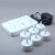 Brite Star Pack of 6 White Rechargeable Flameless LED Lighted Flickering Tea Light Candles Perspective: back