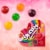 Skittles Gummies Original Valentine's Day Gummy Candy Heart Box Perspective: back