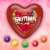Skittles Original Gummy Candy Valentines Day Gift Heart Tin Perspective: back