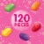 Hubba Bubba Minis Skittles Flavored Bubble Gum Bag Perspective: back