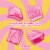 Starburst Gummies All Pink Gummy Candy Bag Perspective: back