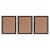 Madison Park Coastal Rice Paper Framed Shadow Box 3 Piece Set with Off White Perspective: back