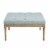 MARTHA STEWART Button Tufted Accent Ottoman with Blue Finish MT101-0171 Perspective: back