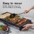 Proctor Silex® Nonstick Electric Griddle - Black Perspective: back