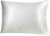 Rest Right Satin Pillow Protector - White Perspective: back