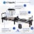 Stamina 55-4651 AeroPilates Reformer 651 Whole Body Resistance Workout System Perspective: back