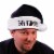Fun World Black and White 'Bah Humbug' Unisex Adult Christmas Santa Hat Costume Accessory - Perspective: back