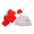 Fun World Red and White Plush Velour Mrs. Santa Claus Women Adult Christmas Costume - One Perspective: back