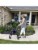 Carex Steel Rollator Walker with Seat and Wheels Perspective: back