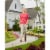 Carex Round Handle Wooden Walking Cane With Rubber Tip - Black Perspective: back