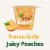 Del Monte Yellow Cling Peach Chunks in Extra Light Syrup Fruit Cup Perspective: back