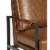 Ashley Peacemaker Faux Leather Accent Chair in Brown Perspective: back