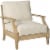 Ashley Furniture Clare View Patio Arm Chair in Beige Perspective: back
