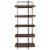 Ashley Furniture Starmore Left or Right Wood Pier in Brown & Gunmetal Perspective: back
