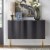 TMS Valen Channel Contemporary MDF & Metal Front Sideboard in Black Perspective: back