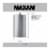 Maxam Stainless Steel Flask with a Screw-On Leak Proof Lid Polished Silver 12 Ounce Perspective: back
