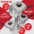 Maxam 9-Element Waterless Cookware Set Durable Stainless Steel Construction, 17 Pieces Perspective: back