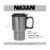 Maxam Stainless Steel Travel Mug with Tapered Bottom to Fit Most Cup Holders 14-Ounce Perspective: back
