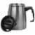 Maxam Double Wall Stainless Steel Boat Mug 16 Ounce Wide Non-Slip Base Perspective: back