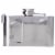 Maxam 3 Ounce Belt Buckle Stainless Steel Flask Drinking Flask with a Screw-On Leak Proof Lid Perspective: back