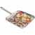Chef's Secret T304 High-Quality Stainless-Steel 11-Inch Square Griddle Perspective: back