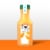 Simply® Light Pulp Free Orange Juice Bottle Perspective: back