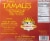 Chaparro's Homestyle Shredded Beef Tamales Perspective: back