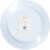 Caspari Linen Blue Paper Plates Perspective: back