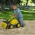 American Plastic Toys Gigantic Loader Heavy Duty Construction Vehicle, Yellow Perspective: back