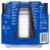 Ziploc Twist 'n Loc Round Storage Pint Containers & Lids - Clear/Blue Perspective: back