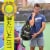 Franklin Pickeball U.S. Open Sling Bag - Black / Green Perspective: back