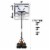 Franklin Adjustable Basketball Hoop - Black/White Perspective: back