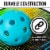 Franklin Blue Pickleball Balls Perspective: back