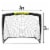 Franklin Blackhawk Soccer Goal - Black/Yellow Perspective: back