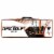 Franklin Metal Chain Disc Golf Target - Black/Orange Perspective: back