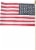 Annin Flagmakers American Hand Flag Perspective: back