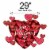Romantic Glow Happy Valentine's Day Oversized Helium Filled Balloon - Big Heart Perspective: back