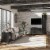 SystemBuild Bonanza 2 Door Metal Locker Accent Cabinet in Black Perspective: back