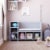 Jocelyn Toy Storage Bench and Coat Rack, Dove Gray Perspective: back