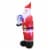 8ft Inflatable Santa Holding Swirling Lights Snow Globe Perspective: back