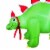 5ft Inflatable Santa Hats Stegosaurus Perspective: back
