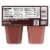 Snack Pack Chocolate Fudge Flavored Pudding Cups Perspective: back