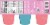 Snack Pack Unicorn Magic Assorted Pudding Cups Perspective: back