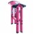 AmeriHome Lightweight Single Step Aluminum Step Stool 2 Piece Set - Bright Pink Perspective: back