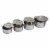 8 Piece Stainless Steel Stock Pot Set Perspective: back