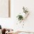 Umbra 470753-670 Trigg Hanging Planter Vase & Geometric Wall Decor Container, Small - White & Perspective: back