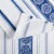 Martha Stewart Medallion Kitchen Towel Set - Blue Perspective: back
