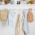 Martha Stewart Morris Striped Kitchen Towels - Aqua/White Perspective: back
